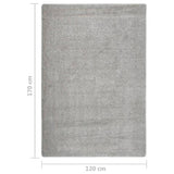 Shaggy Rug Light Grey 120x170 cm Anti Slip 340383