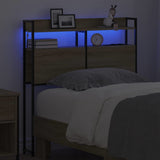 Headboard with Shelf Sonoma oak 75 cm Engineered wood 859666