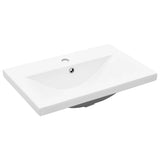 Bathroom Sink Cabinet with Built-in Basin Concrete Grey 3324858