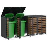 Wheelie Bin Storage for 4 Bins Anthracite 272 x 77.5 x 115.5 cm 3394770