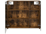 Bathroom Mirror Cabinet Smoked Oak 60 x 14.5 x 70 cm 889059
