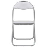 Folding Chair 8 pcs White and Grey 48 x 43.5 x 81 cm 42029050