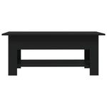 Coffee Table Black 102x55x42 cm Engineered Wood 810254