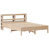 Bed Frame without Mattress 140x190 cm Solid Wood Pine 3306159