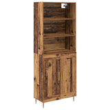 Highboard Old Wood 69.5 x 34 x 180 cm Engineered Wood 3415810