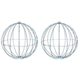 Ball with 384 LEDs 2 pcs Cold white 59.5 x 59.5 x 63 cm Metal 42019120
