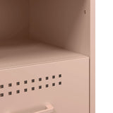 ZNTS Bedside Cabinets 2 pcs Pink 36x39x50.5 cm Steel 843057