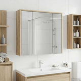 Bathroom Mirror Cabinet Sonoma Oak 63.5 x 16 x 62.5 cm 889153