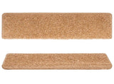Stair Mats 15 pcs 65x21x4 cm Beige Rectangular Edge 134577
