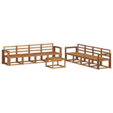 Outdoor Sofa Set 9 pcs Natural 3366187