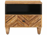 Bedside Table Brown 50 x 33 x 60 cm Solid Mango Wood 4018922