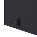 Bathroom Mirror Cabinet with LED Light Grey 60x13x52 cm 357970