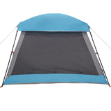Family Tent Cabin 6-Person Blue Waterproof 4009567