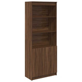 Highboard Brown Oak 70x35x180 cm Engineered Wood 3328477
