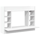 ZNTS Wall-Mounted Desk White 105x48x75 cm Engineered Wood 847968