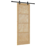 Sliding Door ORKDAL Natural 83 x 232 cm Solid Pine Wood 3445544