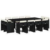 Garden Dining Set Black, Cream White 3211218