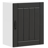 Kitchen Wall Cabinet Lucca Black Engineered Wood 853799