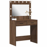 Dressing Table Brown Oak 78.5 x 41 x 135 cm Engineered Wood 865034
