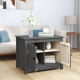 Coffee Table Grey 71x49x55 cm Solid Wood Pine 820928