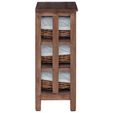 Side Table Brown 38 x 28 x 72 cm Solid Mahogany wood 42012407