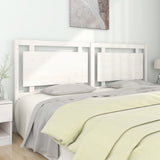 Bed Headboard White 205.5x4x100 cm Solid Pine Wood 817961