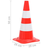 Reflective Traffic Cones 4 pcs Red and White 50 cm 150945