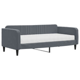 Daybed with Mattress Dark Grey 90x190 cm Velvet 3197152