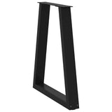 Coffee Table Leg Set of 2 Black Powder-coated steel 60 cm x 72 cm 4012564