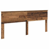 Bed Frame with Headboard Old Wood 200 x 200 cm Solid Pine Wood 3410562