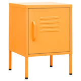 Nightstand Mustard Yellow 35x35x51 cm Steel 336209