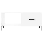 ZNTS Coffee Table White 90x50x40 cm Engineered Wood 829220