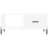 ZNTS Coffee Table White 90x50x40 cm Engineered Wood 829220