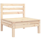 Garden Sofa 3-Seater Solid Wood Pine 838033