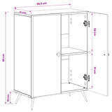 Bathroom Storage Cainet BREDA Concrete Grey 59.5 x 31 x 80 cm 897498