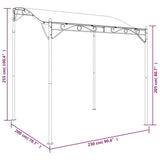 Canopy Cream 2x2.3 m 180 g/m Fabric and Steel 362391
