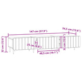 TV Cabinet Old Wood 147 x 34.5 x 32 cm Engineered Wood 894483