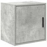 ZNTS Garage Cabinets 2 pcs Concrete Grey Engineered Wood 3328326