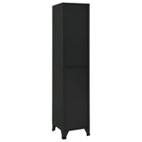 Locker Cabinet Black 38x40x180 cm Steel 339794