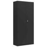 File Cabinet Black 90x40x200 cm Steel 339762