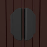 Garden Shed Dark Brown 192x938x223 cm Galvanised Steel 3147469