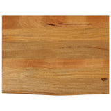 Table Top Live Edge 80x60x3.8 cm Solid Wood Mango 370596