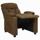 Recliner Chair Brown Fabric 339086