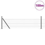 Welded Wire Fence with Concrete Base 100 x 0.5 m 3353717