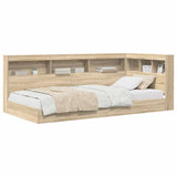 Bookcase Bed Sonoma Oak 75 x 190 cm Engineered wood 3335755