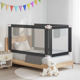 Toddler Safety Bed Rail Dark Grey 150x25 cm Fabric 10229