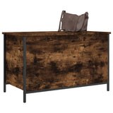Storage Bench Smoked Oak 80x42.5x50 cm Engineered Wood 839015