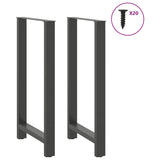 ZNTS Coffee Table Legs Anthracite 2 pcs 60x cm Steel 4013358