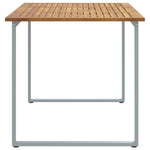 Garden Dining Table Grey 160 x 80 x 75 cm 4010595