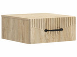 Wall-Mounted Bedside Cabinet 2 pcs Sonoma Oak 34.5 x 33 x 20 cm 898940